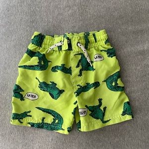 2T Alligator Swim Trunks